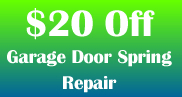 $20 off garage door spring repair